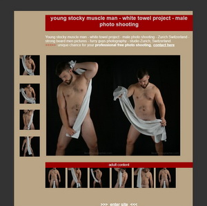 Young stocky man - WhiteTowelMEN project - male photo shooting
