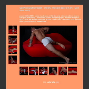 DaliKissMEN project - Salvador Dali Art and a sexy bodybuilders