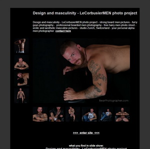 Design and masculinity - LeCorbusierMEN photo project