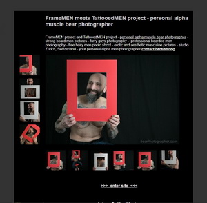 FrameMEN meets TattooedMEN project - personal alpha male photographer