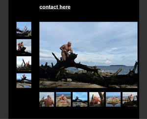 NatureMEN project - strong stocky men beach photography