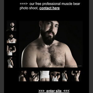 KowKeyMEN project - hot bearded muscle men  - studio photo shooting