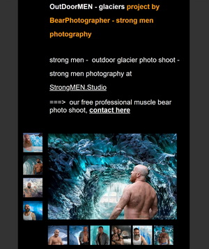 KowKeyMEN project - hot bearded muscle men  - studio photo shooting
