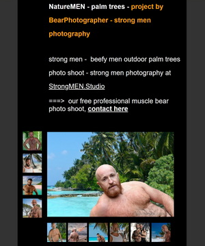 NatureMEN - palm trees - strong men photography @ StrongMEN.Studio