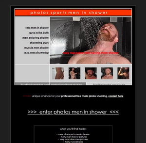 Sports men in shower - masculine pictures by BearPhotographer