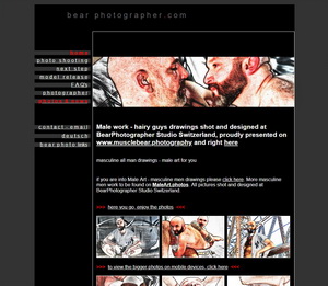 Mature handsome muscle bear - erotic professional studio photos - Zurich Switzerland 