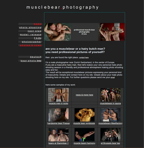 Muscle bear photography in Europe