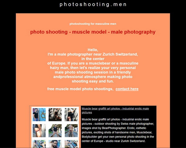 Photo Shooting men showing off